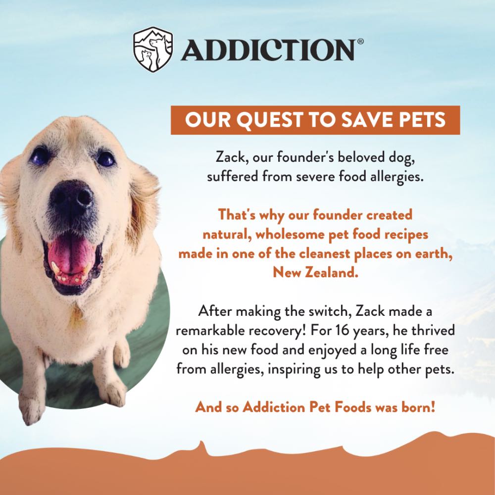 15% OFF/FREE TREATS: Addiction Wild Kangaroo & Apples Grain Free Dry Dog Food