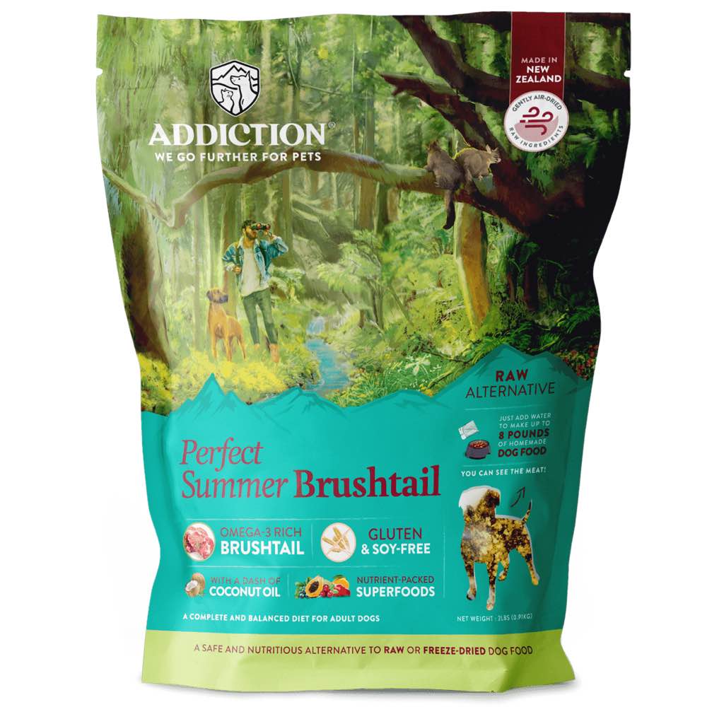 15% OFF: Addiction Perfect Summer Brushtail Grain Free Raw Alternative Dog Food 2lb