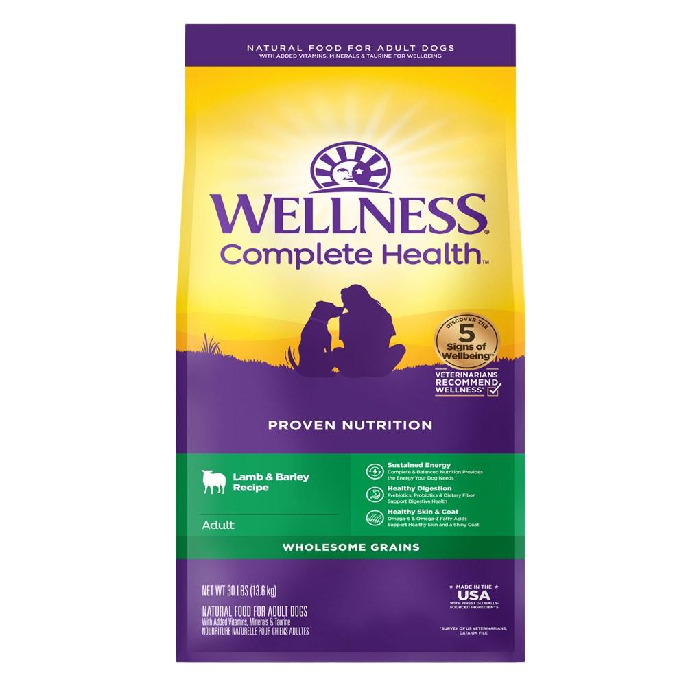 Wellness Complete Health Lamb & Barley Adult Dry Dry Dog Food