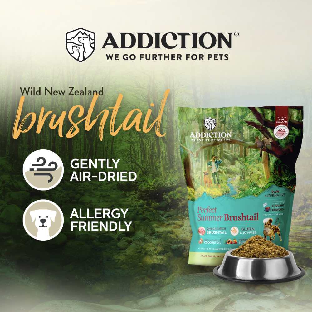 15% OFF: Addiction Perfect Summer Brushtail Grain Free Raw Alternative Dog Food 2lb