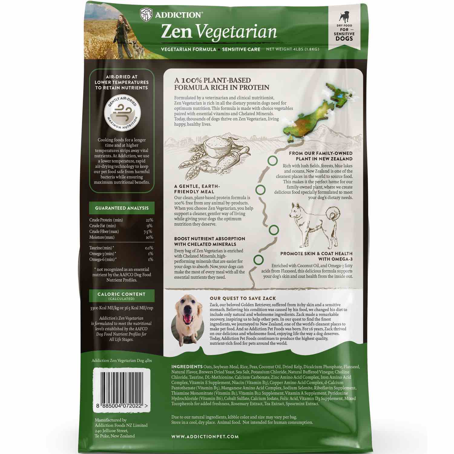 15% OFF: Addiction Zen Vegetarian Dry Dog Food