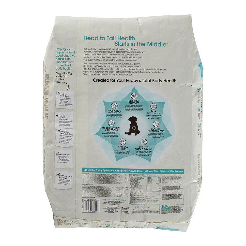 "Holistic Select Puppy Health Anchovy, Sardine & Chicken Meal Dry Dog Food"