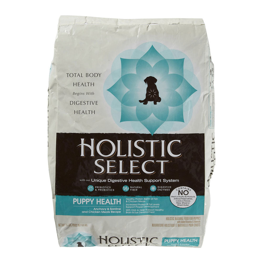 "Holistic Select Puppy Health Anchovy, Sardine & Chicken Meal Dry Dog Food"