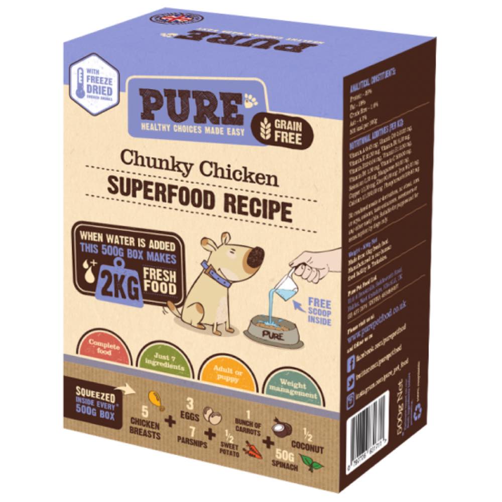 PURE Chunky Chicken Freeze Dried Dog Food