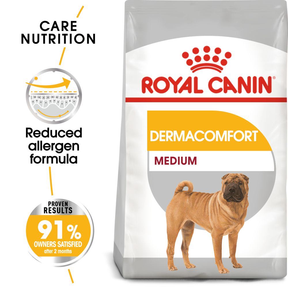 Royal Canin Medium Dermacomfort Adult Dry Dog Food 3kg