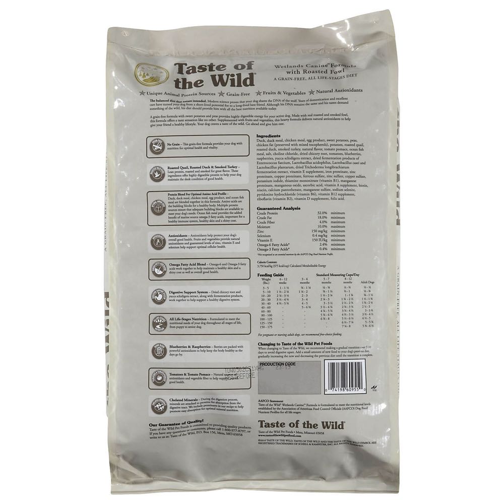 Taste of the Wild Wetlands with Roasted Fowl Grain Free Dry Dog Food