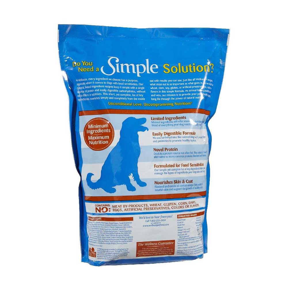 Wellness Simple Duck & Oatmeal Formula Dry Dog Food